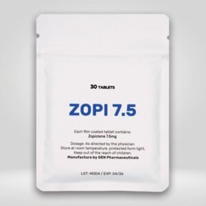 Zopi (Zopiclone) 7.5mg/30 tablets – Pharmacy Grade